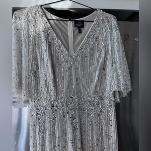Adrianna Papell Sequined Gown Dress (size 12)